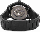 Fossil Modern Machine Automatic Silver Dial Black Steel Strap Watch for Men - ME3080 Buy Now By Fossil