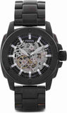 Fossil Modern Machine Automatic Silver Dial Black Steel Strap Watch for Men - ME3080 Buy Now By Fossil