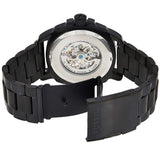 Fossil Modern Machine Automatic Skeleton Grey Dial Black Steel Strap Watch for Men - ME3134 Buy Now By Fossil