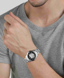 Fossil Grant Automatic Skeleton Black Dial Silver Steel Strap Watch for Men - ME3103 Buy Now By Fossil