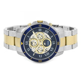 Fossil Grant Sport Automatic Skeleton Blue Dial Two Tone Steel Strap Watch for Men - ME3141 Buy Now By Fossil