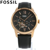 Fossil Townsman Automatic Black Dial Black Leather Strap Watch for Men - ME3170 Buy Now By Fossil