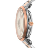 Fossil Neutra Automatic Skeleton White Dial Two Tone Steel Strap Watch for Men - ME3196 Buy Now By Fossil