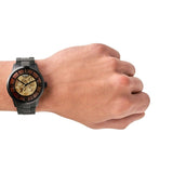 Fossil Townsman Automatic Skeleton Black Dial Black Steel Strap Watch for Men - ME3197 Buy Now By Fossil