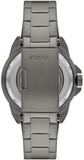 Fossil Bronson Automatic Skeleton Black Dial Grey Steel Strap Watch for Men - ME3218 Buy Now By Fossil