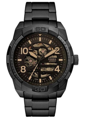 Fossil Bronson Chronograph Black Dial Black Steel Strap Watch for Men - FS5876 Buy Now By Fossil
