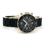 Marc Jacobs Rock Chronograph Black Dial Black Silicone Strap Watch for Women - MBM2552 Buy Now By Marc Jacobs