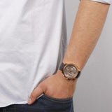 Guess Horizon Quartz Champagne Dial Brown Leather Strap Watch For Women - W0380G4 Buy Now By Guess