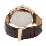 Guess Horizon Quartz Champagne Dial Brown Leather Strap Watch For Women - W0380G4 Buy Now By Guess
