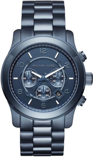 Michael Kors Runway Chronograph Blue Dial Blue Steel Strap Watch For Men - MK8538 Buy Now By Michael Kors