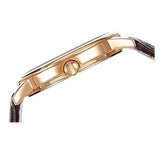 Guess Wafer Quartz Beige Dial Brown Leather Strap Watch For Men - W0496G1 Buy Now By Guess