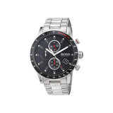 Hugo Boss Rafale Chronograph Black Dial Silver Steel Strap Watch for Men - 1513509 Buy Now By Hugo Boss