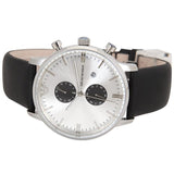 Emporio Armani Gianni White Dial Black Leather Strap Watch For Men - AR0385 Buy Now By Emporio Armani