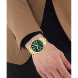 Hugo Boss Allure Chronograph Green Dial Gold Steel Strap Watch for Men - 1513923 Buy Now By Hugo Boss