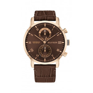 Tommy Hilfiger Kane Brown Dial Brown Leather Strap Watch for Men - 1710400 Buy Now By Tommy Hilfiger
