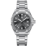 Tag Heuer Aquaracer Automatic Anthracite Grey Dial Silver Steel Strap Watch for Men - WAY2113.BA0928 Buy Now By Tag Heuer