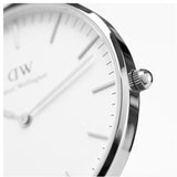 Daniel Wellington Classic Cornwall White Dial Black Nylon Strap Watch For Men - DW00100260 Buy Now By Daniel Wellington