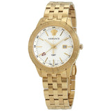 Versace Univers Quartz White Dial Gold Steel Strap Watch for Men - VEBK00518 Buy Now By Versace