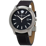 Versace V Urban Black Dial Black Leather Strap Watch for Men - VELQ00119 Buy Now By Versace