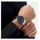Emporio Armani Renato Quartz Black Dial Silver Steel Strap Watch For Men - AR11181 Buy Now By Emporio Armani