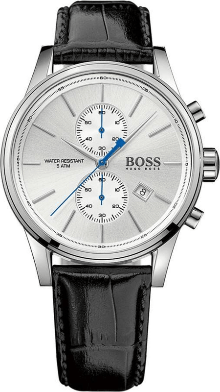 Hugo Boss Jet Silver Dial Black Leather Strap Watch for Men - 1513282 Buy Now By Hugo Boss