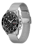 Hugo Boss Ocean Edition Black Dial Silver Mesh Bracelet Watch for Men - 1513701 Buy Now By Hugo Boss