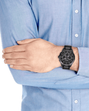 Hugo Boss Onyx Black Dial Black Steel Strap Watch for Men - 1513365