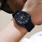 Seiko 5 Sports Automatic Black Dial Black NATO Strap Watch For Men - SRPD79K1