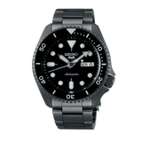 Seiko 5 Sports Automatic Black Dial Black Steel Strap Watch For Men - SRPD65K1 Buy Now By Seiko