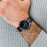 Tommy Hilfiger Brooklyn Black Dial Black Leather Strap Watch for Men - 1791509 Buy Now By Tommy Hilfiger