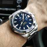 Tag Heuer Aquaracer Calibre 5 Automatic Blue Dial Silver Steel Strap Watch for Men - WAY2012.BA0927 Buy Now By Tag Heuer