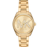 Michael Kors Janelle Quartz Gold Dial Gold Steel Strap Watch For Women - MK7381 Buy Now By Michael Kors
