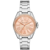 Michael Kors Kacie Three-Hand Gold Dial Silver Steel Strap Watch for Women - MK4854 Buy Now By Michael Kors