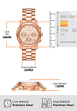 Michael Kors Runway Chronograph Rose Gold Dial Rose Gold Steel Strap Watch For Women - MK7324 Buy Now By Michael Kors