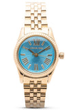 Michael Kors Lexington Quartz Blue Dial Gold Steel Strap Watch For Women - MK3271 Buy Now By Michael Kors