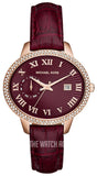 Michael Kors Whitley Quartz Burgundy Dial Burgundy Leather Strap Watch For Women - MK2430 Buy Now By Michael Kors