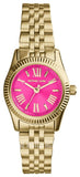 Michael Kors Lexington Quartz Pink Dial Gold Steel Strap Watch For Women - MK3270 Buy Now By Michael Kors