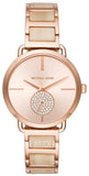 Michael Kors Portia Quartz Rose Gold Dial Rose Gold Steel Strap Watch For Women - MK3678 Buy Now By Michael Kors