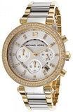 Michael Kors Parker Chronograph Silver Dial Two Tone Steel Strap Watch For Women - MK5687 Buy Now By Michael Kors