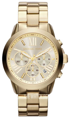 Michael Kors Bradshaw Chronograph Gold Dial Gold Steel Strap Watch For Women - MK5777 Buy Now By Michael Kors