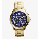 Michael Kors Bradshaw Chronograph Blue Dial Gold Steel Strap Watch For Women - MK5923 Buy Now By Michael Kors