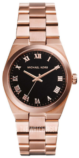 Michael Kors Channing Black Dial Rose Gold Steel Strap Watch For Women - MK5937 Buy Now By Michael Kors