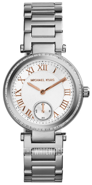 Michael Kors Skylar Quartz White Dial Silver Steel Strap Watch For Women - MK5970 Buy Now By Michael Kors