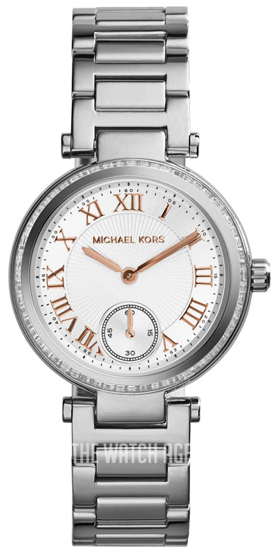 Michael Kors Skylar Quartz White Dial Silver Steel Strap Watch For Women - MK5970 Buy Now By Michael Kors
