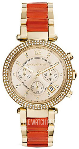 Michael Kors Parker Gold Dial Two Tone Steel Strap Watch for Women - MK6139 Buy Now By Michael Kors