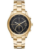 Michael Kors Blair Quartz Black Dial Gold Steel Strap Watch For Women - MK6497 Buy Now By Michael Kors