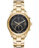 Michael Kors Blair Quartz Black Dial Gold Steel Strap Watch For Women - MK6497 Buy Now By Michael Kors