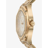Michael Kors Lennox Three Hand Crystals White Dial Gold Steel Strap Watch For Women - MK6991 Buy Now By Michael Kors
