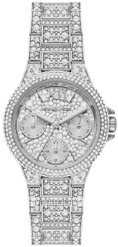 Michael Kors Camille Multifunction Crystals Silver Dial Silver Steel Strap Watch For Women - MK6996 Buy Now By Michael Kors