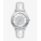 Michael Kors Runway Three Hand White Dial White Leather Strap Watch For Women - MK6998 Buy Now By Michael Kors